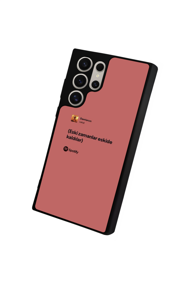 Samsung Galaxy S24 Ultra Uyumlu Sarki Sozleri Tasarımlı Glossy Premium Kılıf