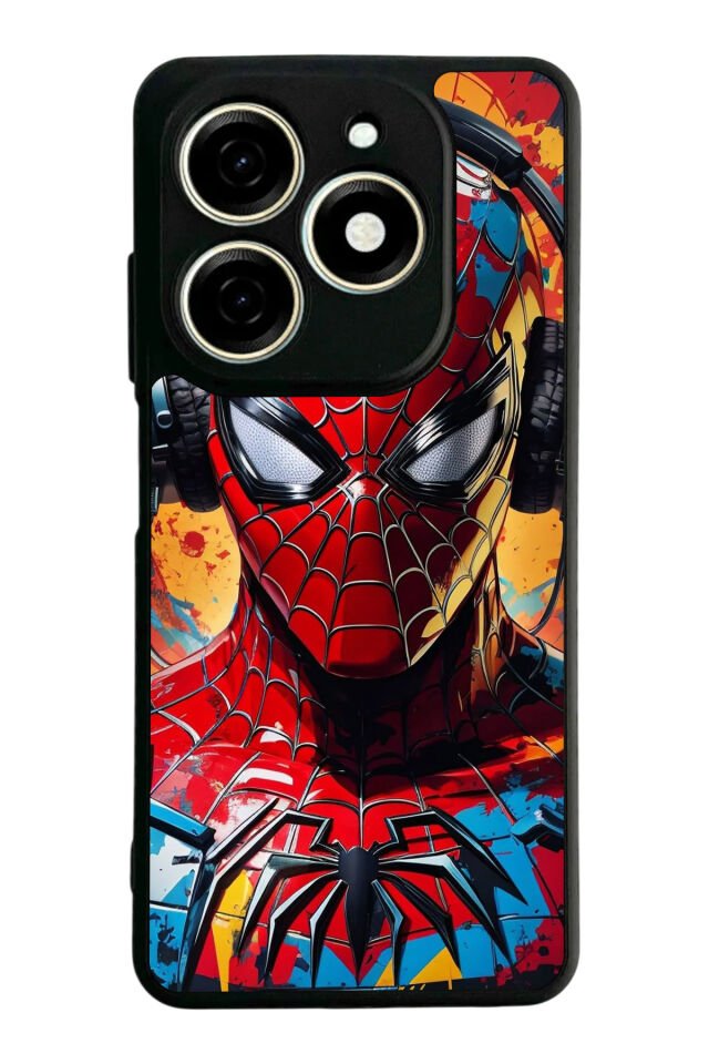 Tecno Spark 20/20C Uyumlu Spider Man ( Örümcek Adam ) Tasarımlı Glossy Premium Kılıf