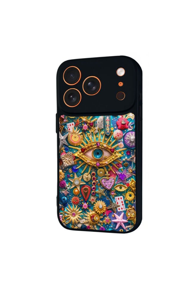 iPhone 17 Pro Max Uyumlu Göz Tasarımlı Glossy Premium Kılıf