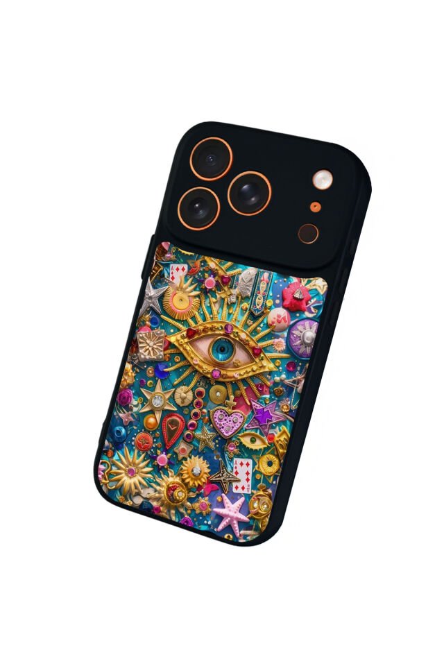 iPhone 17 Pro Max Uyumlu Göz Tasarımlı Glossy Premium Kılıf