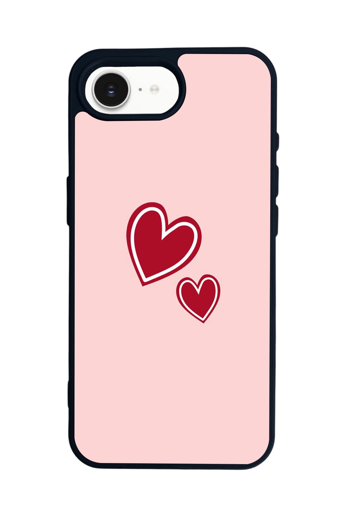 iPhone 16E Uyumlu Kalp Love Tasarımlı Glossy Premium Kılıf