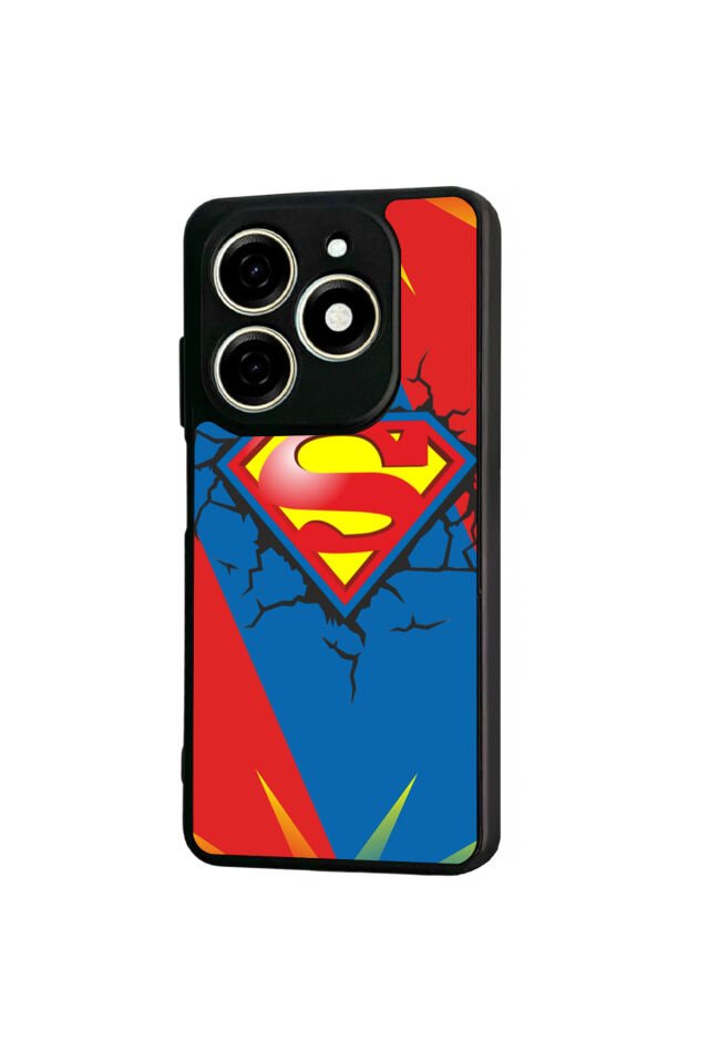 Infınıx Smart 8 Pro Uyumlu Superman Tasarımlı Glossy Premium Kılıf