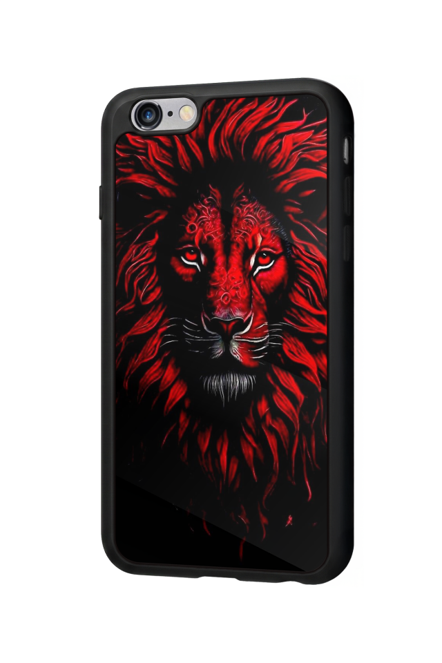 iPhone 6s Plus Uyumlu Aslan Tasarımlı Glossy Premium Kılıf