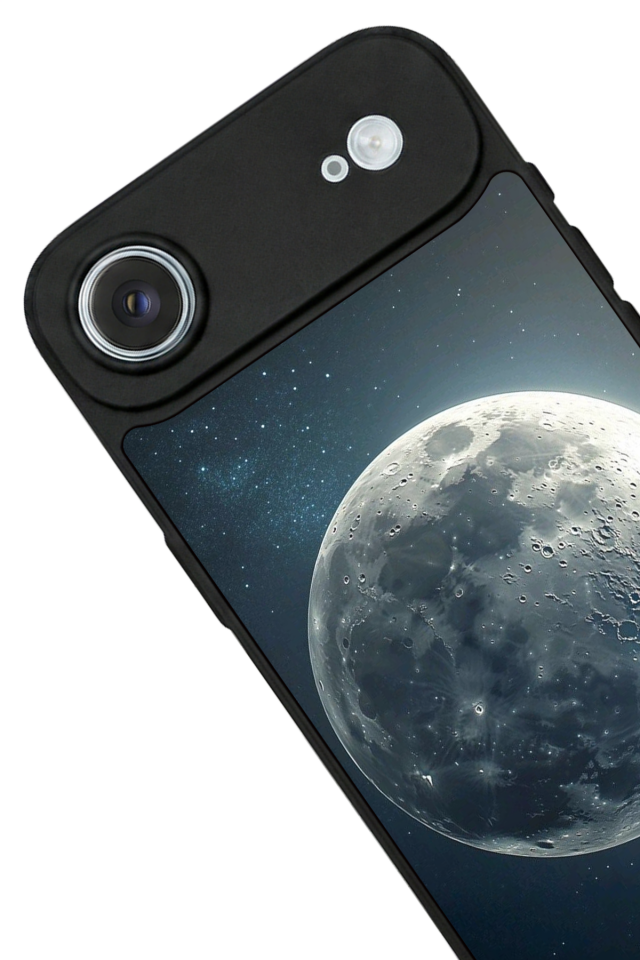 iPhone 17 Air Uyumlu Ay Tasarımlı Glossy Premium Kılıf