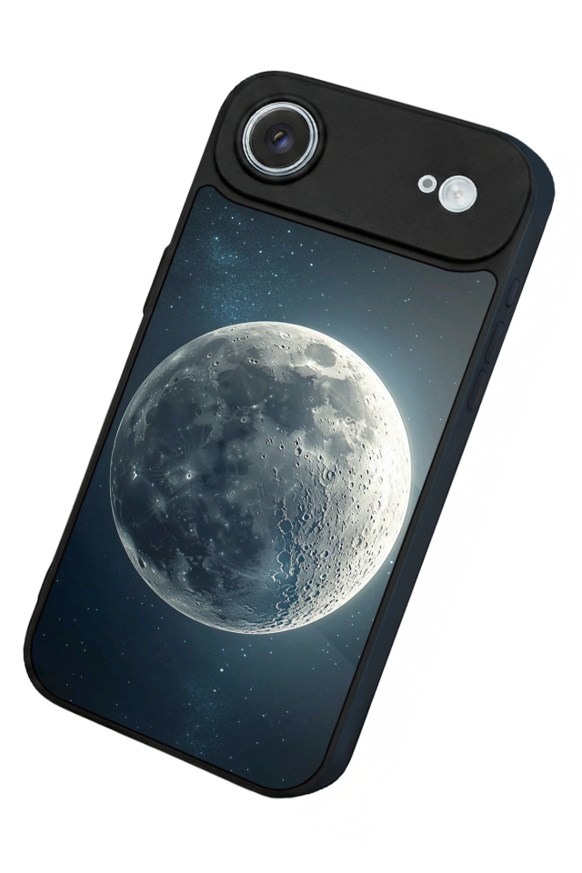 iPhone 17 Air Uyumlu Ay Tasarımlı Glossy Premium Kılıf
