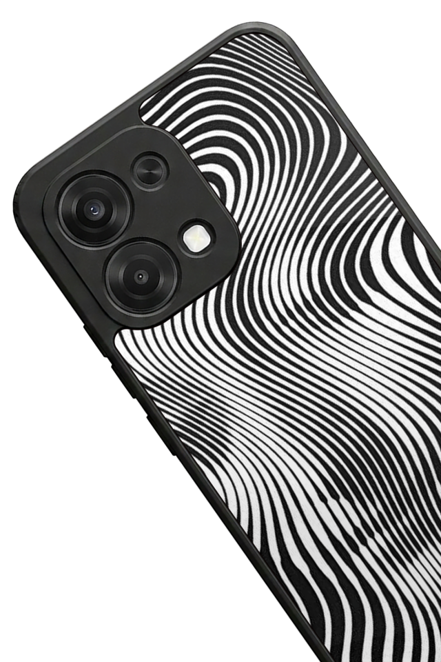 Oppo A6 Pro Uyumlu Çizgi Sanatı Tasarımlı Glossy Premium Kılıf