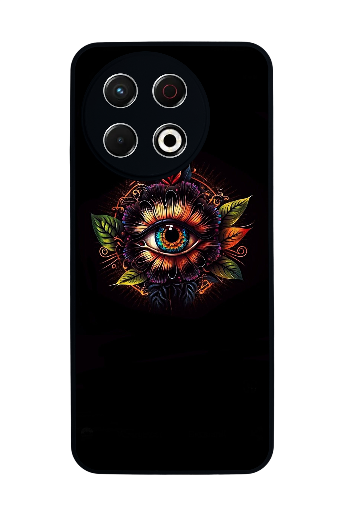 Tecno Spark 30 Pro Uyumlu Göz Tasarımlı Glossy Premium Kılıf