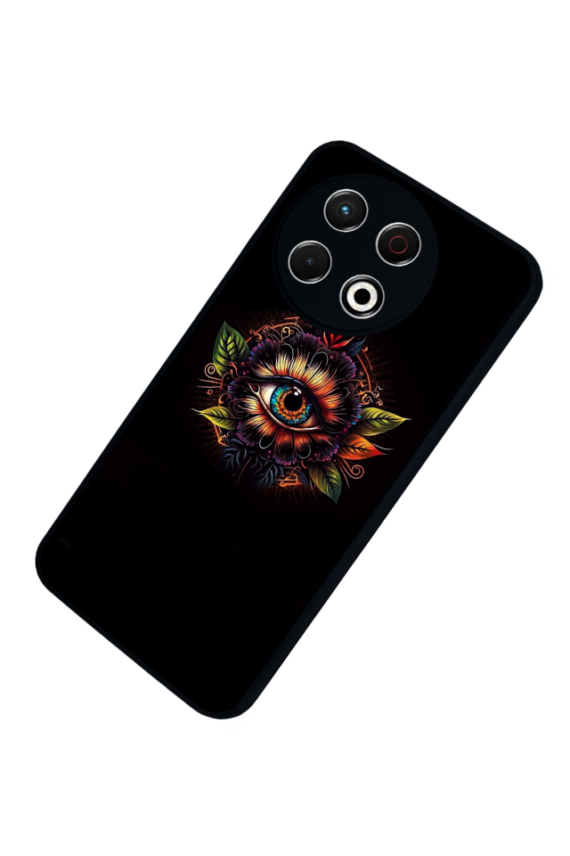 Tecno Spark 30 Pro Uyumlu Göz Tasarımlı Glossy Premium Kılıf