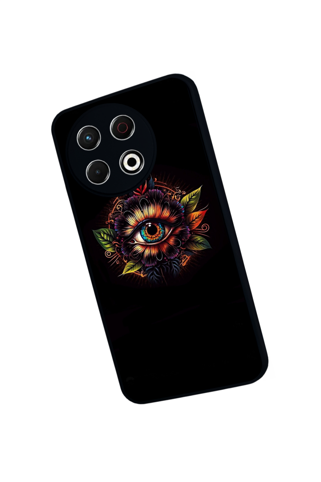 Tecno Spark 30 Pro Uyumlu Göz Tasarımlı Glossy Premium Kılıf