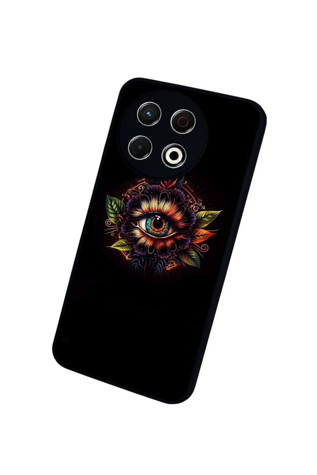 Tecno Spark 30 Pro Uyumlu Göz Tasarımlı Glossy Premium Kılıf