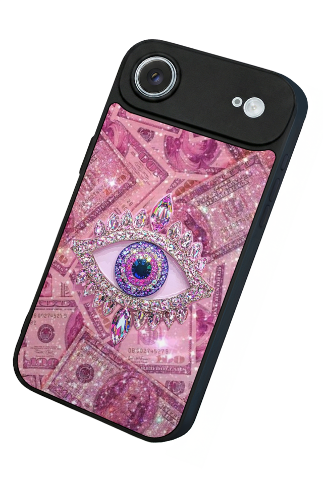 iPhone 17 Air Uyumlu Göz Tasarımlı Glossy Premium Kılıf