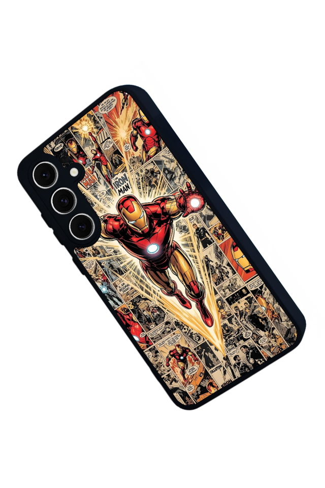 Samsung Galaxy A16 Uyumlu  Iron Man ( Demir Adam ) Tasarımlı Glossy Premium Kılıf