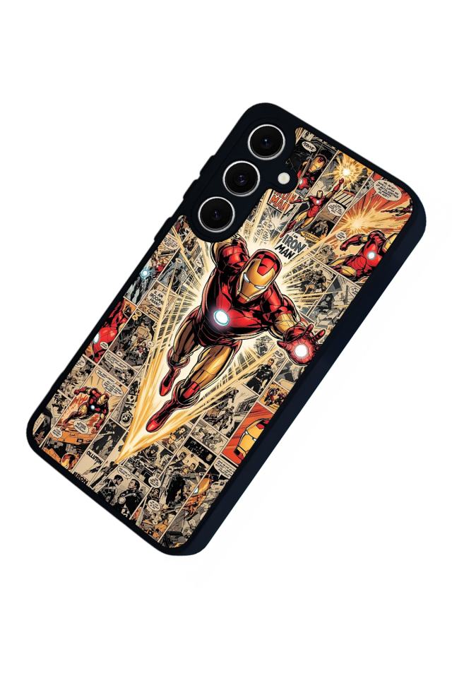 Samsung Galaxy A16 Uyumlu  Iron Man ( Demir Adam ) Tasarımlı Glossy Premium Kılıf
