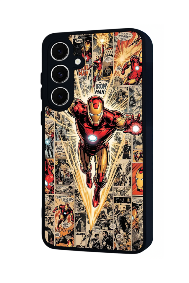 Samsung Galaxy A16 Uyumlu  Iron Man ( Demir Adam ) Tasarımlı Glossy Premium Kılıf