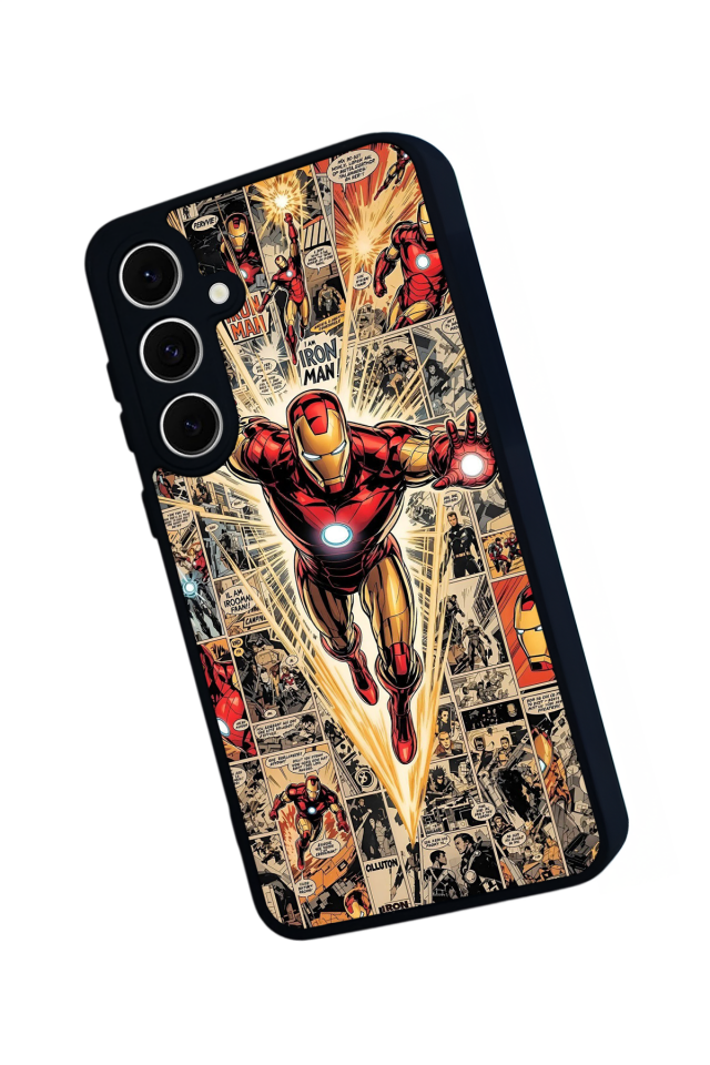 Samsung Galaxy A16 Uyumlu  Iron Man ( Demir Adam ) Tasarımlı Glossy Premium Kılıf