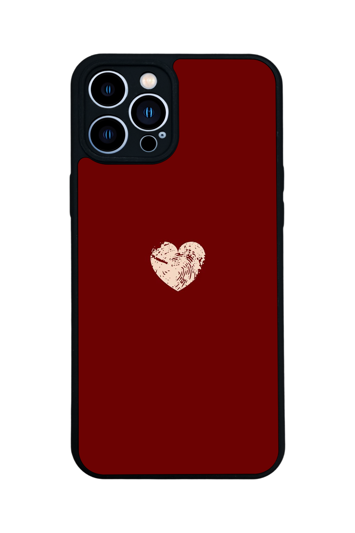 iPhone 13 Pro Max Uyumlu Kalp Love Tasarımlı Glossy Premium Kılıf