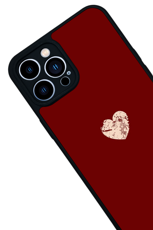 iPhone 13 Pro Max Uyumlu Kalp Love Tasarımlı Glossy Premium Kılıf