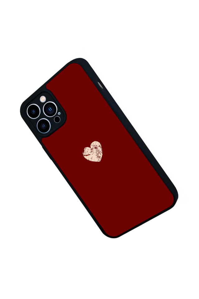 iPhone 13 Pro Max Uyumlu Kalp Love Tasarımlı Glossy Premium Kılıf