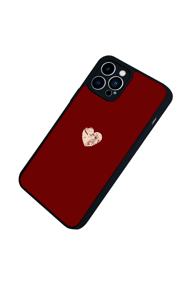 iPhone 13 Pro Max Uyumlu Kalp Love Tasarımlı Glossy Premium Kılıf