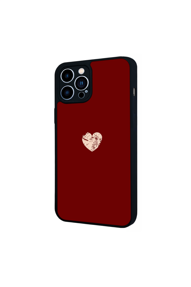 iPhone 13 Pro Max Uyumlu Kalp Love Tasarımlı Glossy Premium Kılıf
