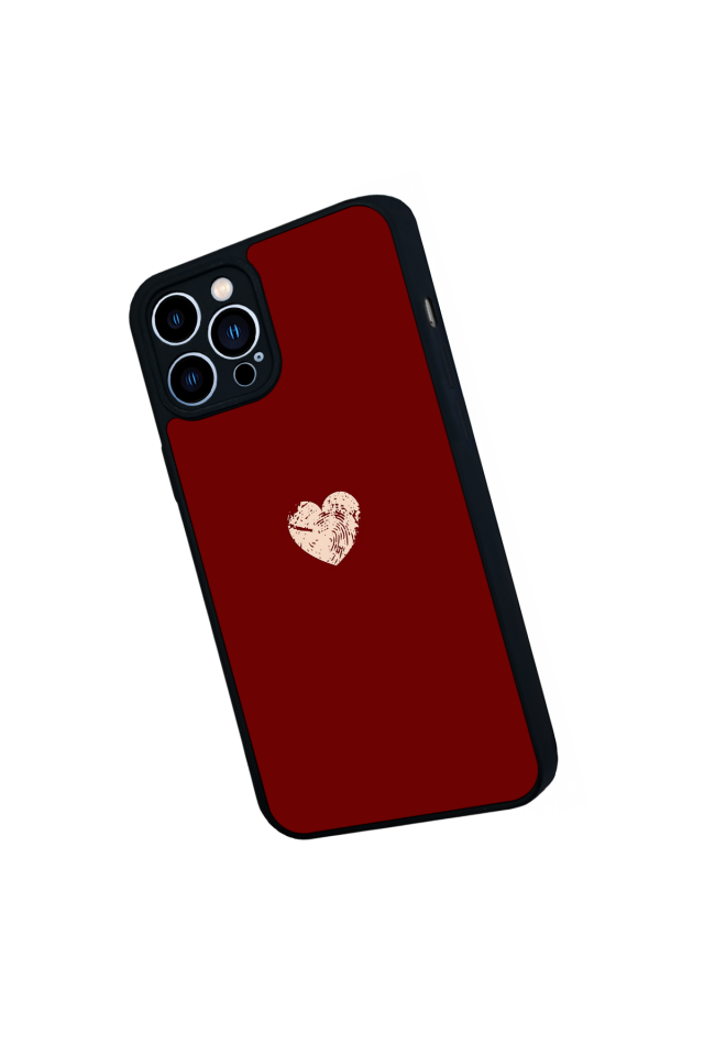 iPhone 13 Pro Max Uyumlu Kalp Love Tasarımlı Glossy Premium Kılıf