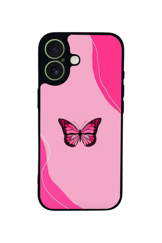 iPhone 17 Uyumlu Kelebek Tasarımlı Glossy Premium Kılıf