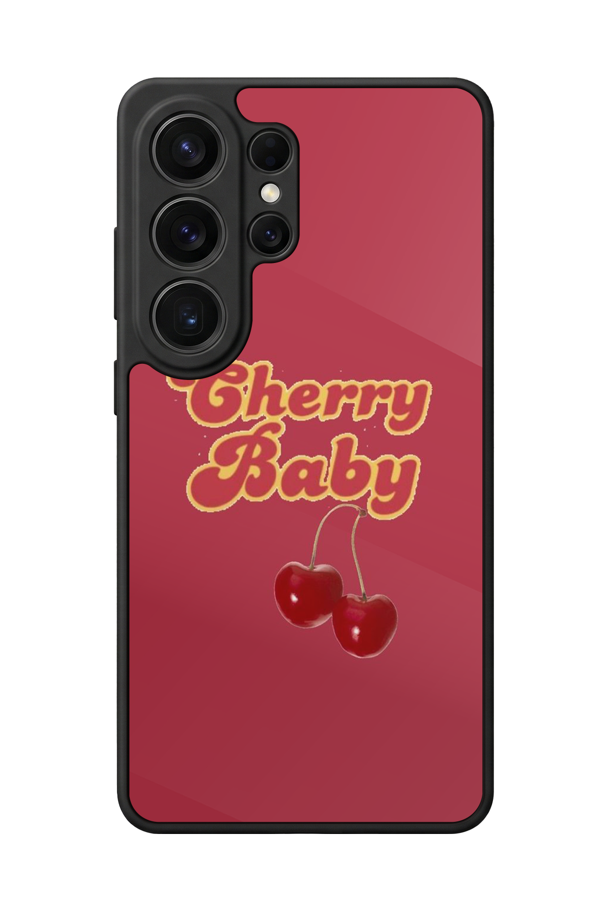 Samsung Galaxy S26 Ultra Uyumlu Kiraz Tasarımlı Glossy Premium Kılıf