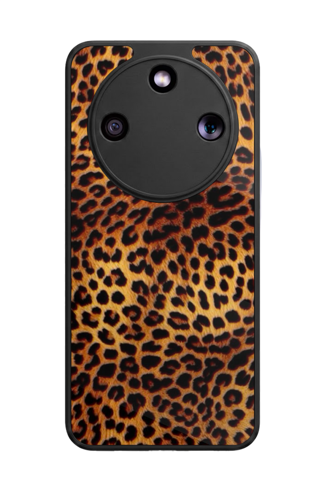 Honor Magic 8 Lite Uyumlu Leopar Tasarımlı Glossy Premium Kılıf