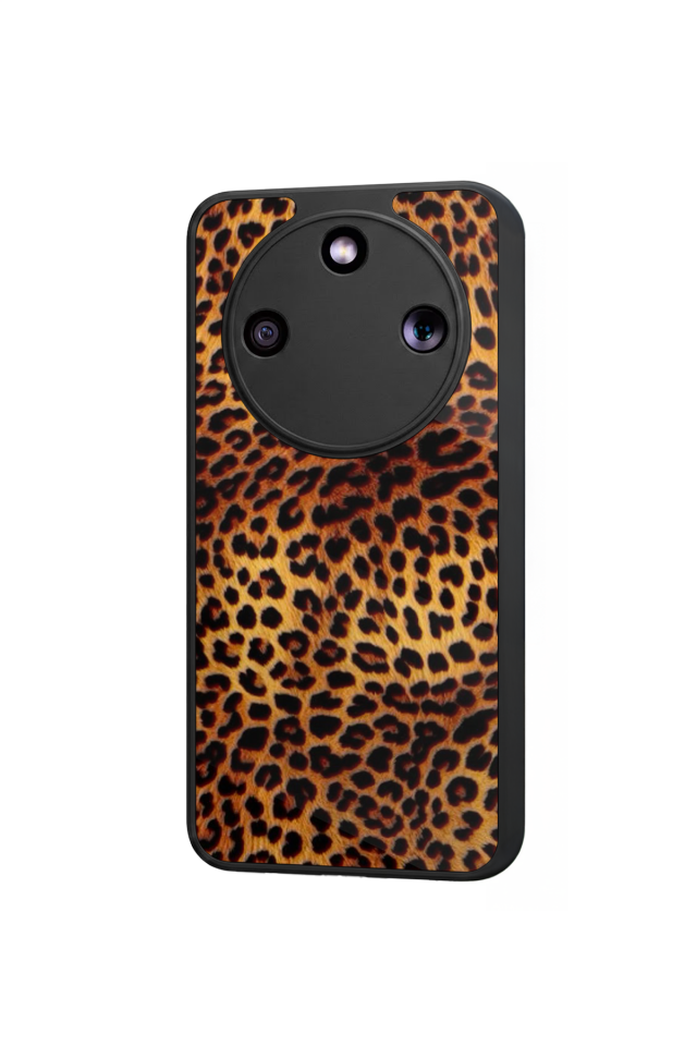 Honor Magic 8 Lite Uyumlu Leopar Tasarımlı Glossy Premium Kılıf
