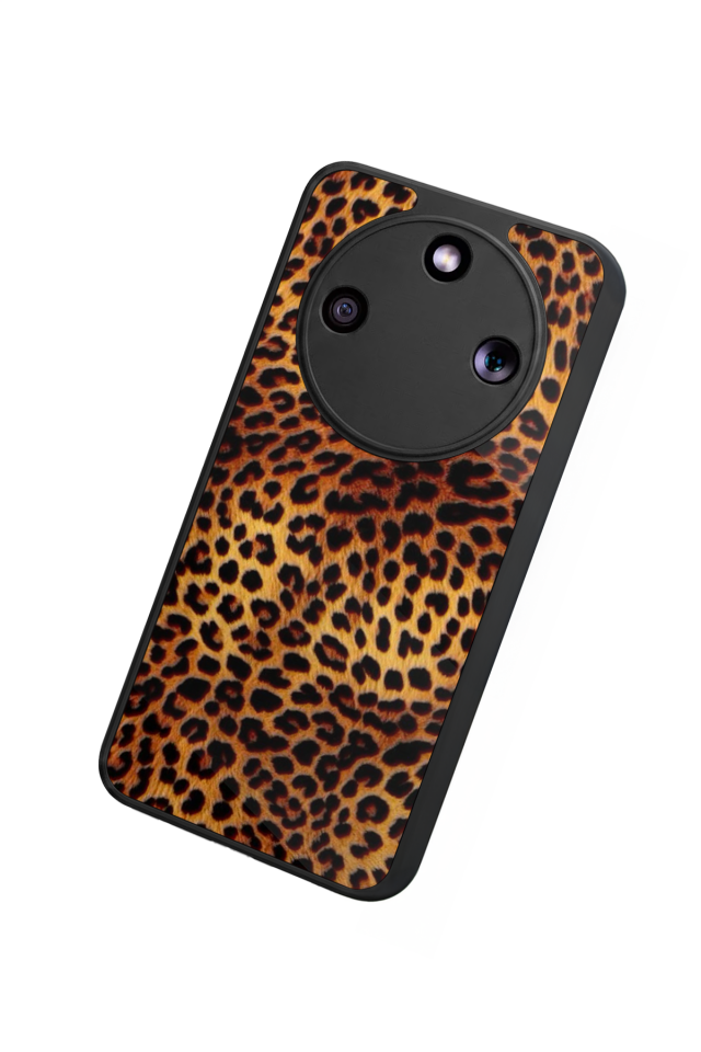 Honor Magic 8 Lite Uyumlu Leopar Tasarımlı Glossy Premium Kılıf