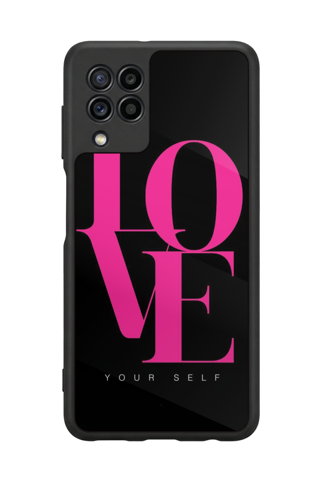 Samsung Galaxy M22 Uyumlu Love Tasarımlı Glossy Premium Kılıf