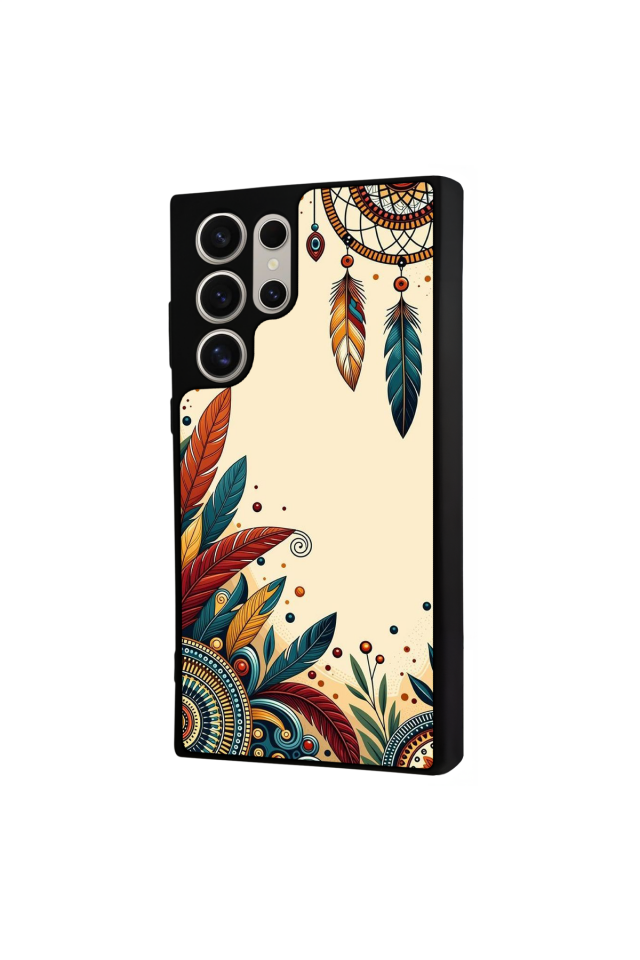 Samsung Galaxy S23 Ultra Uyumlu Mandala Tasarımlı Glossy Premium Kılıf