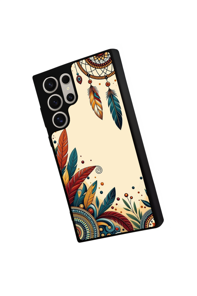 Samsung Galaxy S23 Ultra Uyumlu Mandala Tasarımlı Glossy Premium Kılıf