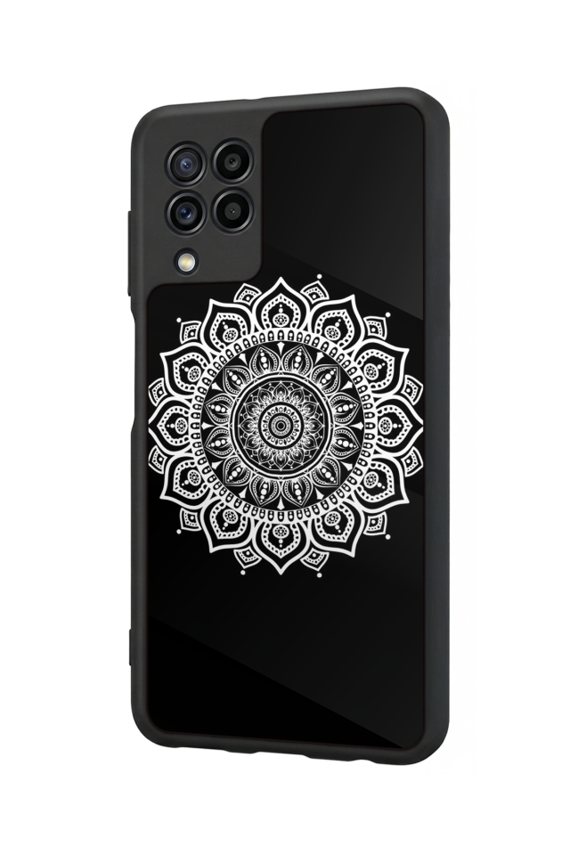 Samsung Galaxy M22 Uyumlu Mandala Tasarımlı Glossy Premium Kılıf