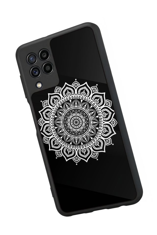 Samsung Galaxy M22 Uyumlu Mandala Tasarımlı Glossy Premium Kılıf
