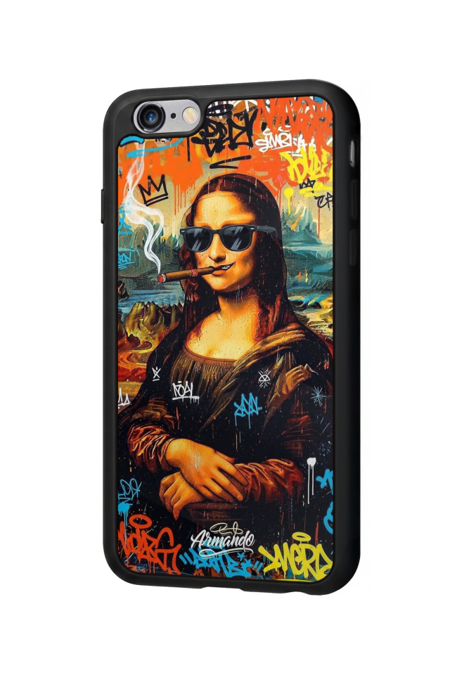 iPhone 6 Plus Uyumlu Monalisa Tasarımlı Glossy Premium Kılıf