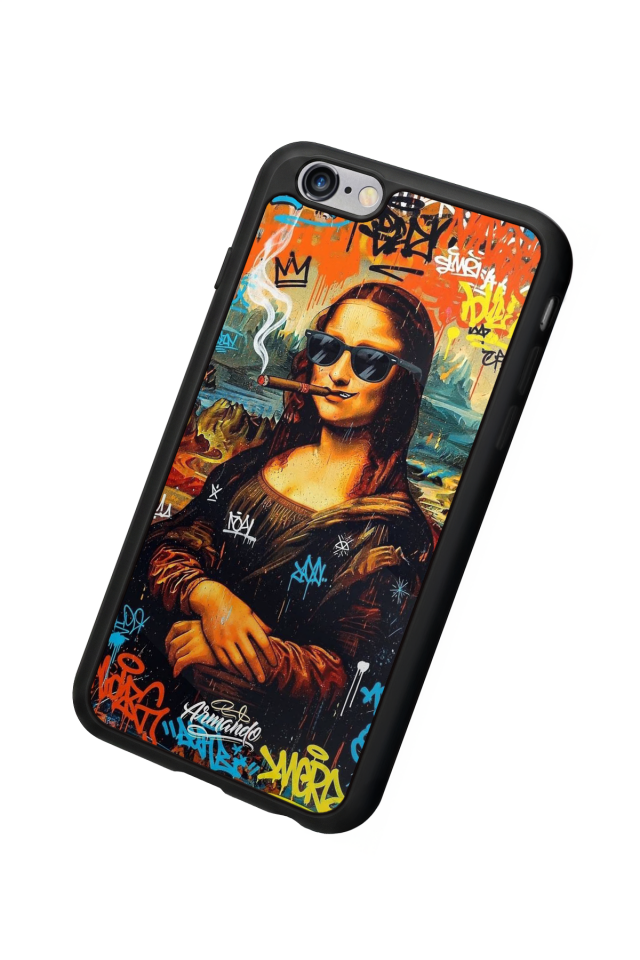 iPhone 6 Plus Uyumlu Monalisa Tasarımlı Glossy Premium Kılıf