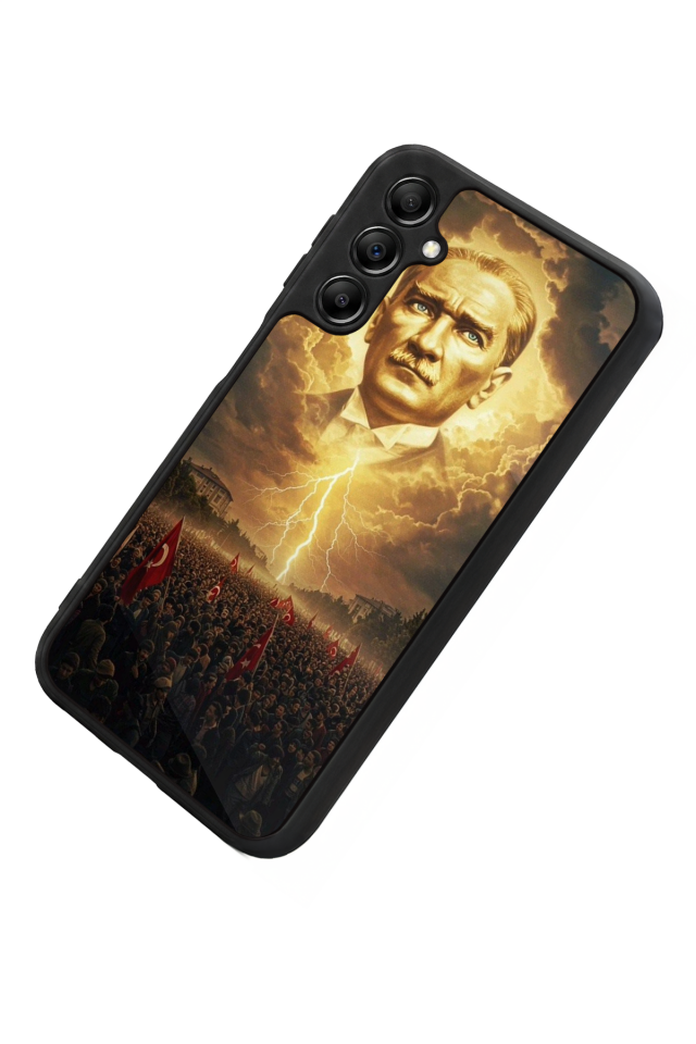 Samsung Galaxy A14 Uyumlu Mustafa Kemal Ataturk Tasarımlı Glossy Premium Kılıf