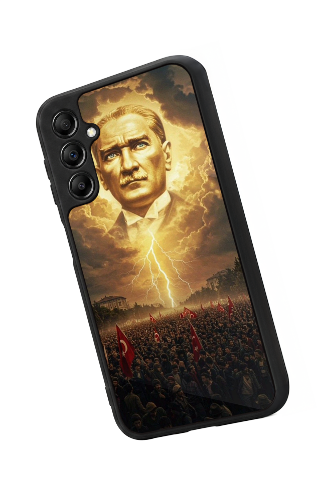 Samsung Galaxy A14 Uyumlu Mustafa Kemal Ataturk Tasarımlı Glossy Premium Kılıf