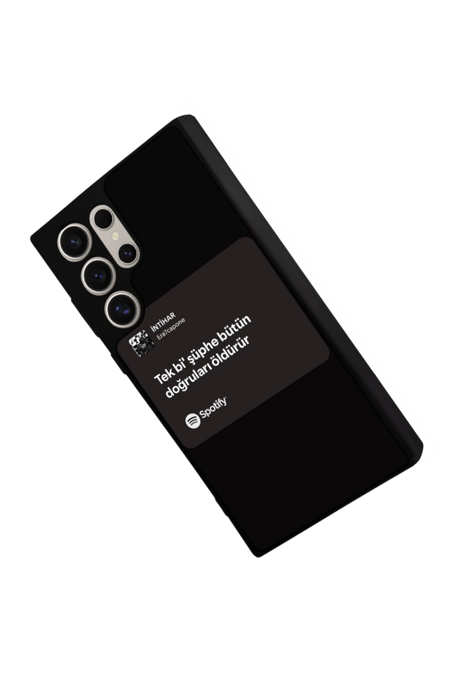 Samsung Galaxy S24 Ultra Uyumlu Sarki Sozleri Tasarımlı Glossy Premium Kılıf