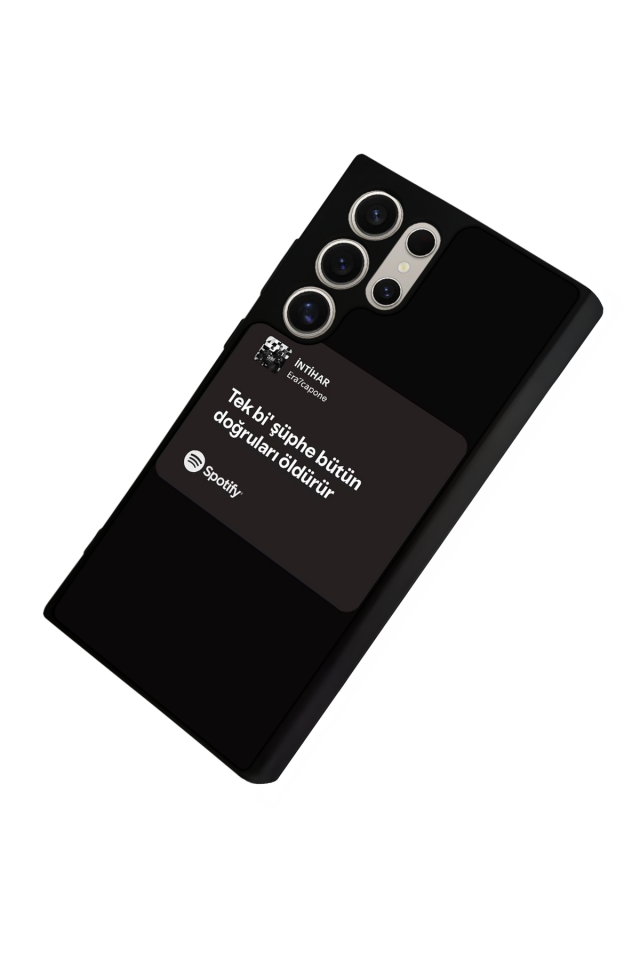 Samsung Galaxy S24 Ultra Uyumlu Sarki Sozleri Tasarımlı Glossy Premium Kılıf