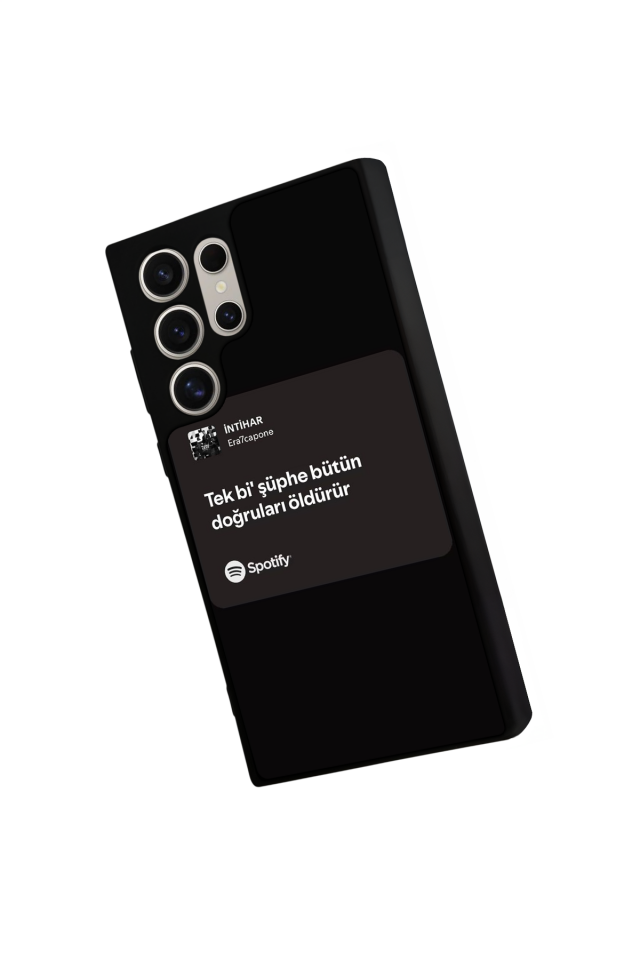 Samsung Galaxy S24 Ultra Uyumlu Sarki Sozleri Tasarımlı Glossy Premium Kılıf