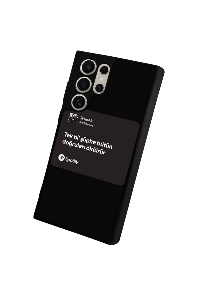 Samsung Galaxy S24 Ultra Uyumlu Sarki Sozleri Tasarımlı Glossy Premium Kılıf