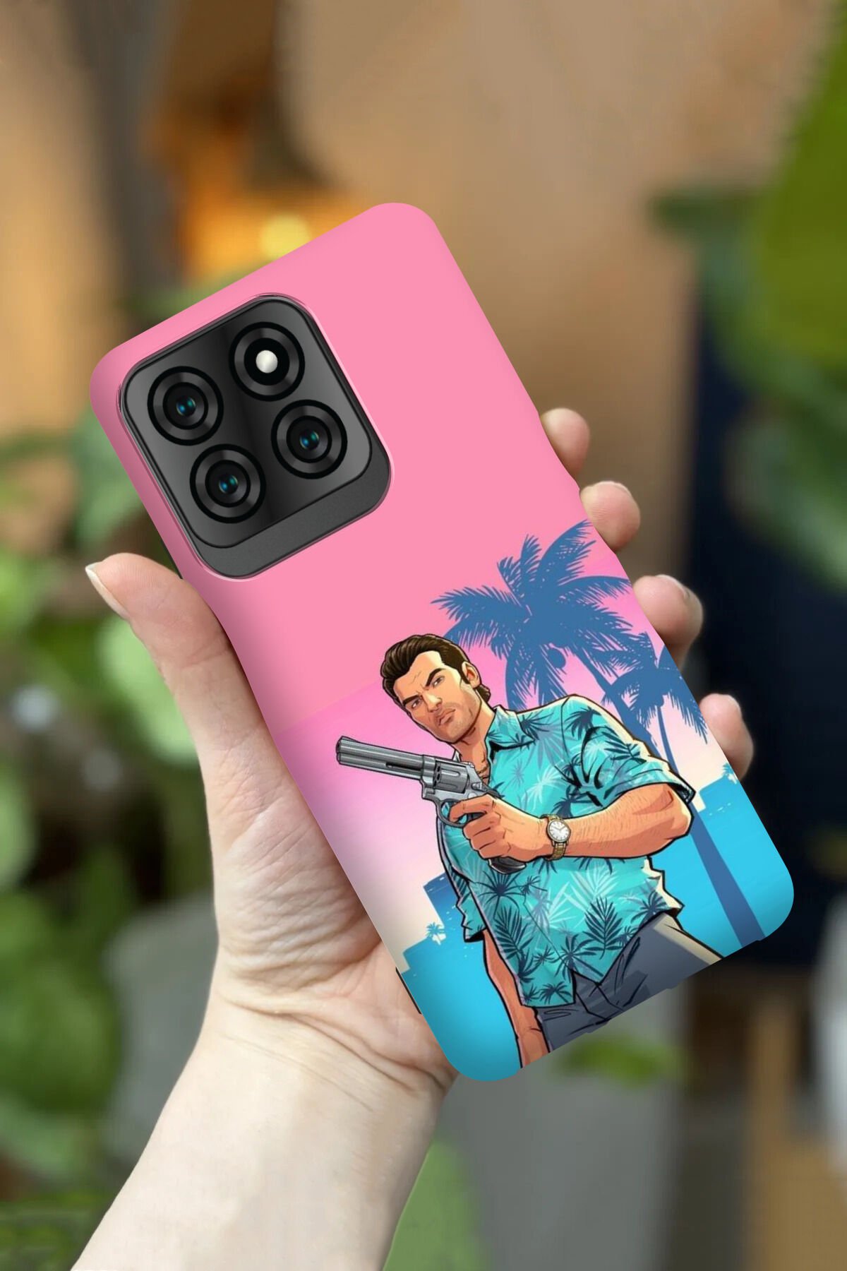 Reeder S71 Uyumlu Kamera Korumalı Gta Vice City Desenli HD Baskılı Silikon Kılıf