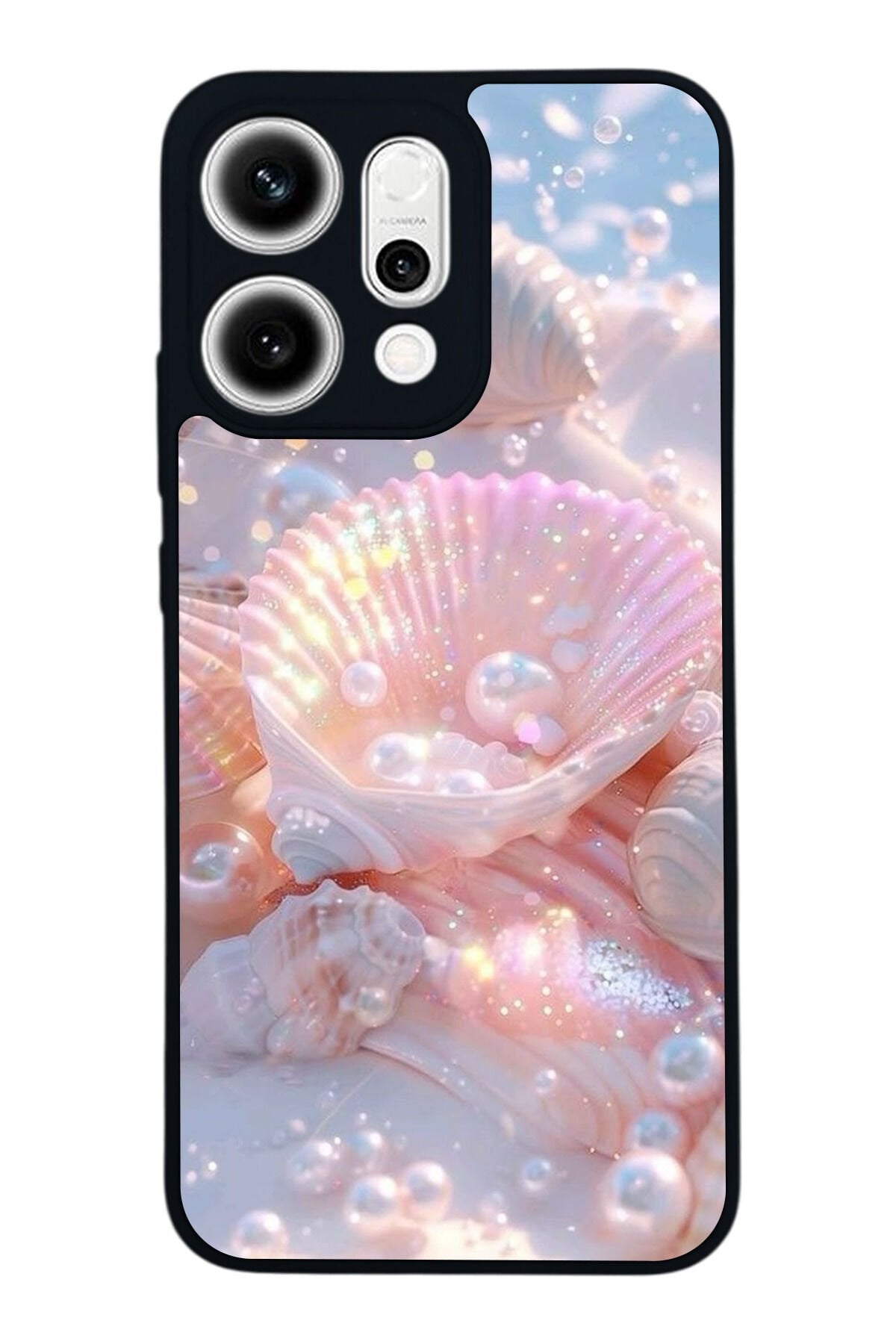 Oppo Reno 14 Uyumlu İnci Tasarımlı Glossy Premium Kılıf