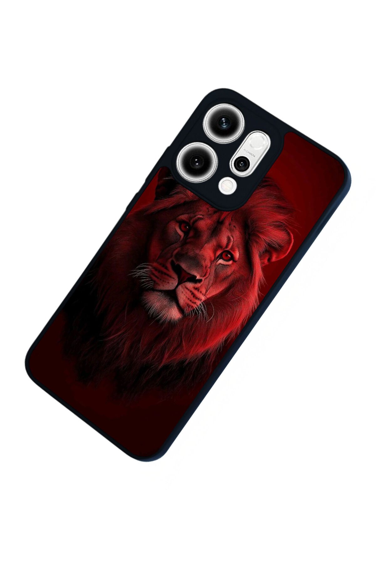 Oppo Reno 14 Uyumlu Aslan Tasarımlı Glossy Premium Kılıf