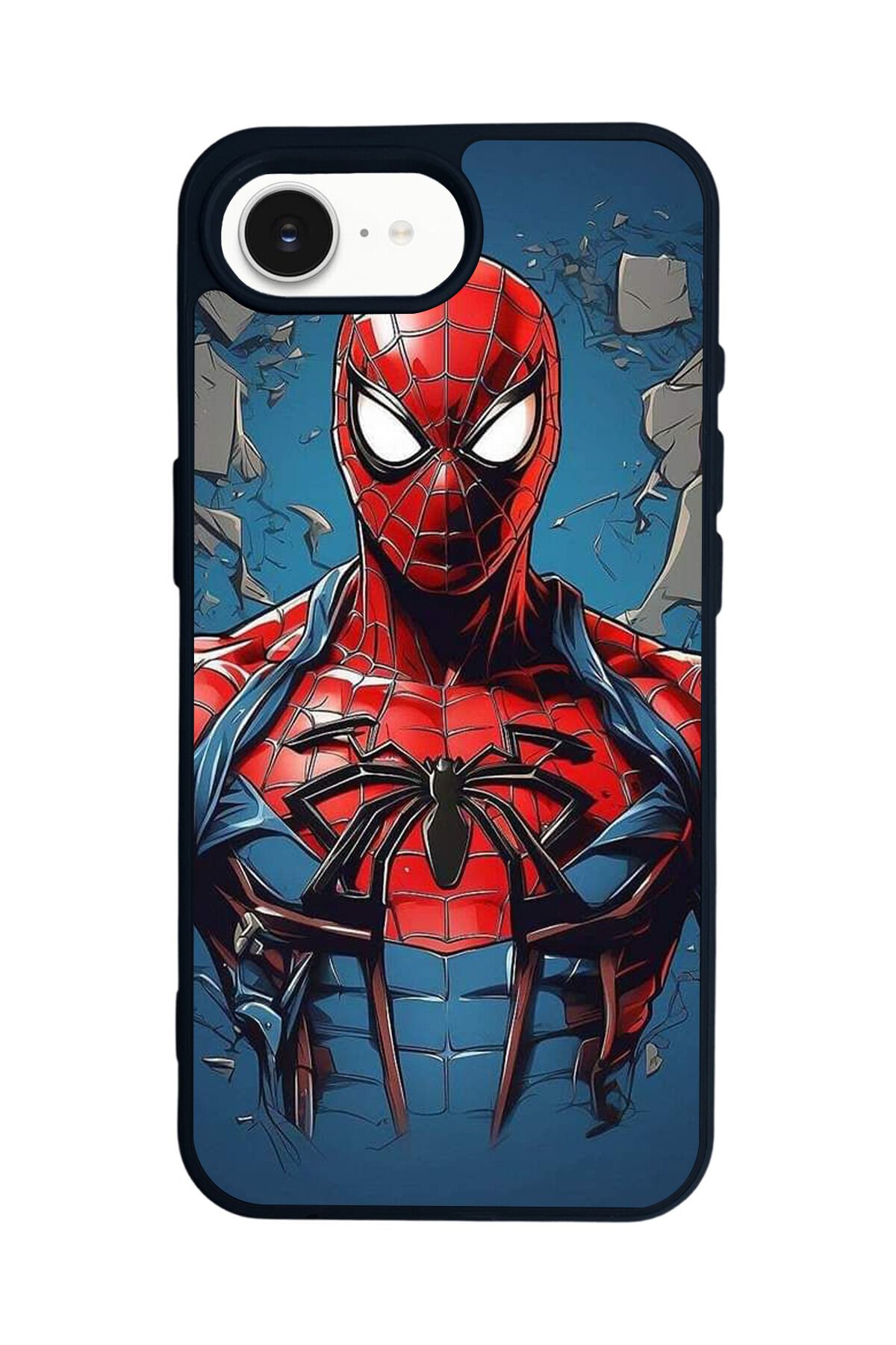 iPhone 16E Uyumlu Spider Man ( Örümcek Adam ) Tasarımlı Glossy Premium Kılıf