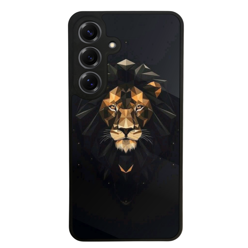 Samsung Galaxy S25 Uyumlu Aslan Tasarımlı Glossy Premium Kılıf
