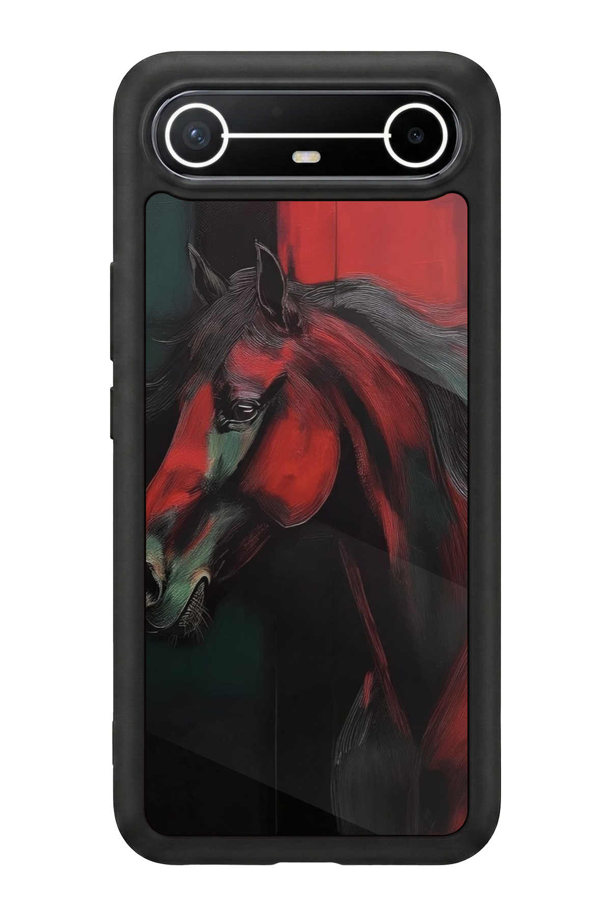 Tecno Spark Slim 5G Uyumlu At Horse Tasarımlı Glossy Premium Kılıf
