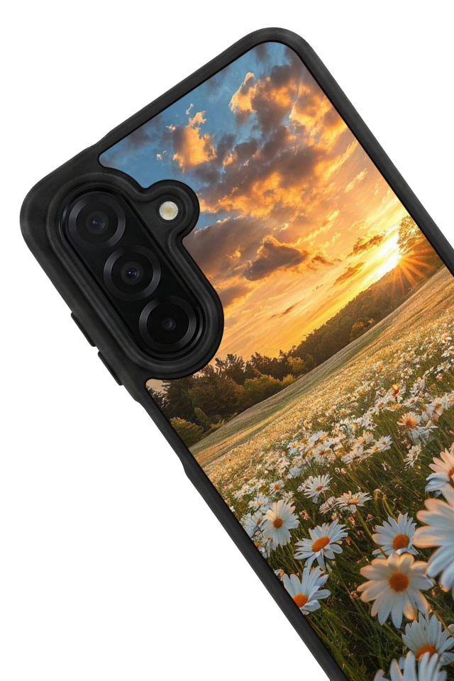 Samsung Galaxy A56 Uyumlu Cicek Tasarımlı Glossy Premium Kılıf